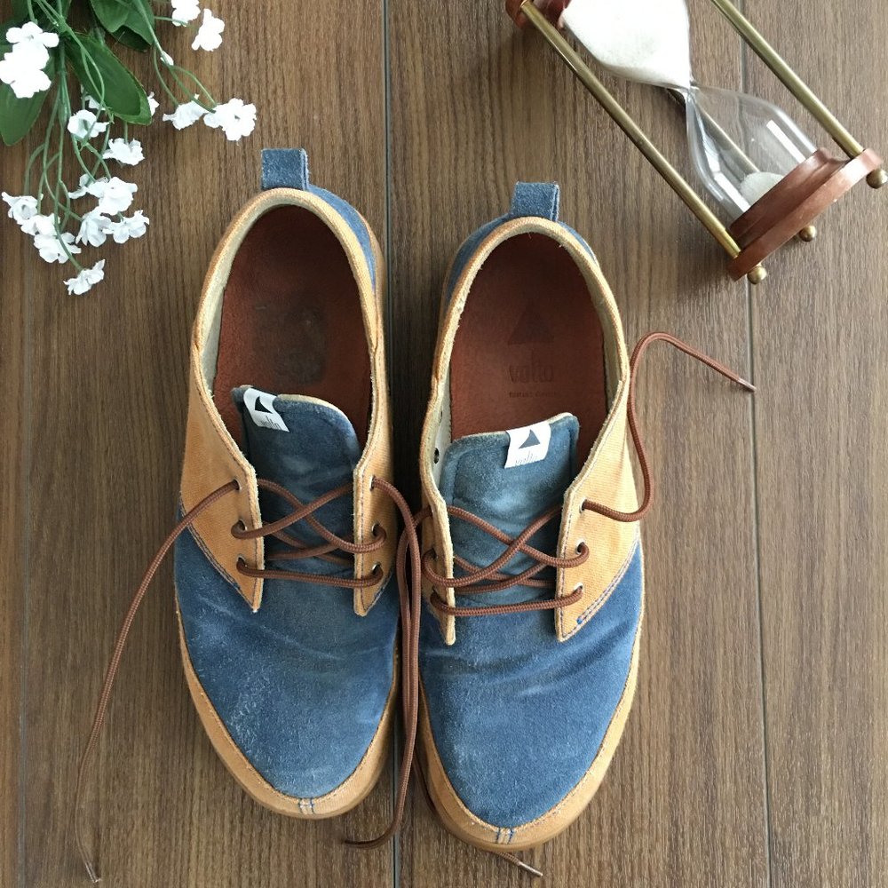 Volta Casual Size 43 US (9.5) Blue Tan Sneakers